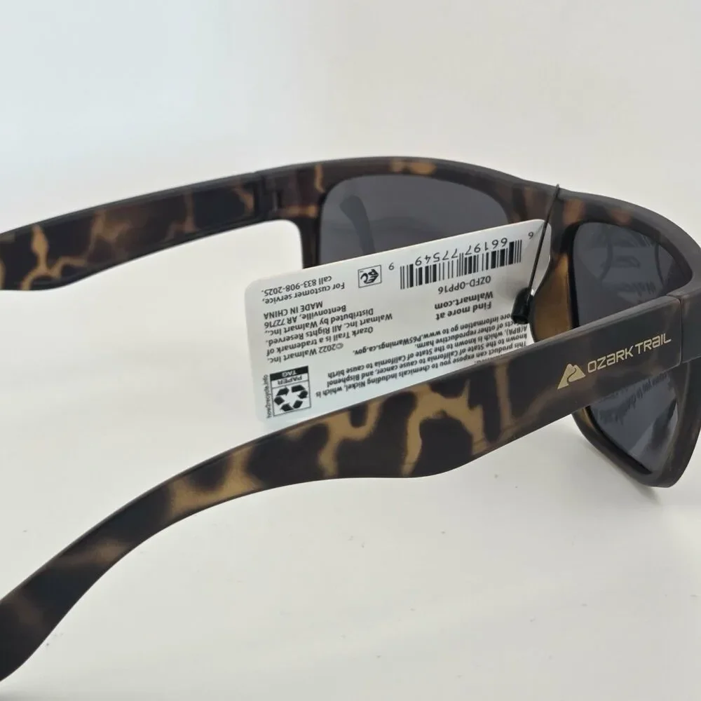 Ozark Trail Polarized Sunglasses -  Brown Tortoise Unisex-Fishing/Drive
